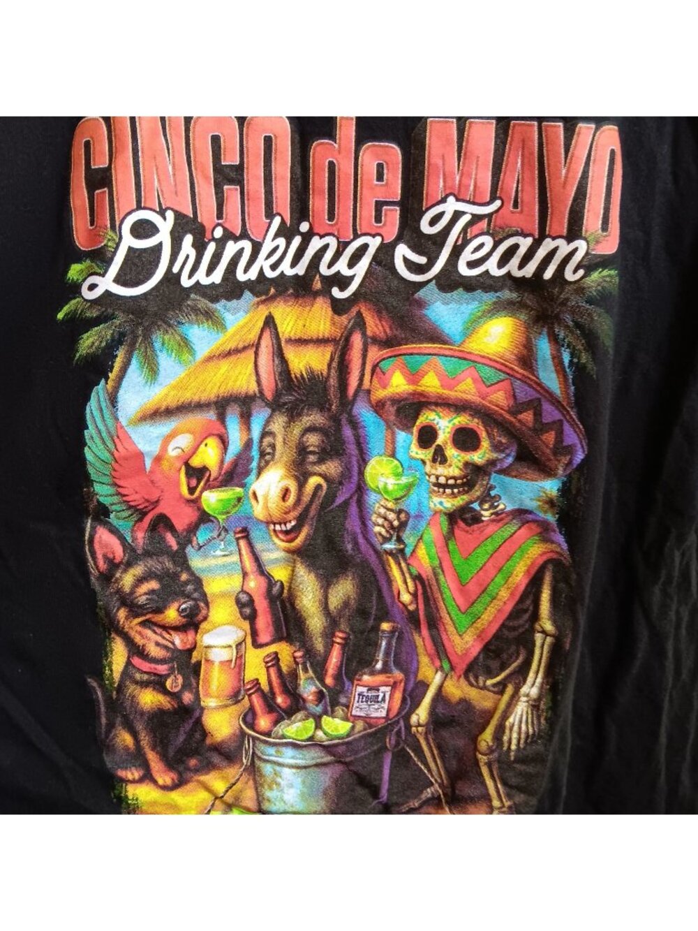 Family Mexican Restaurant T-shirt XL Cinco De Mayo Drinking Team Gildan